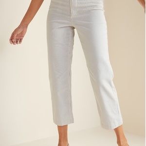 High-Waisted Slim Wide-Leg Chinos for Women